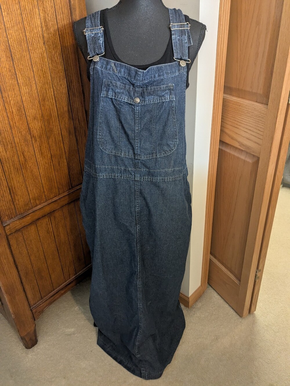 LEE Riveted Overall Denim Dress, Vintage, Wmn XL, EUC!!!